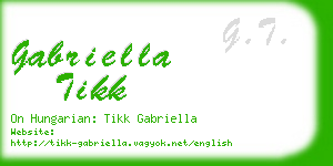 gabriella tikk business card